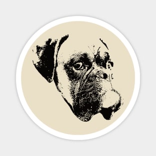 Boxer Dog - Boxer Christmas Magnet